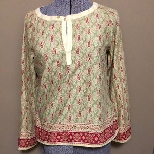 Very cute 100% cotton Tommy Hilfiger paisley top